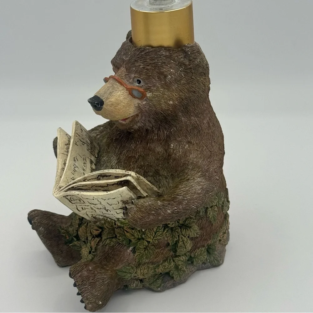 Jeffrey Severn Northern Woods Bathtub Moose Reading Bear Toothbrush Soap Lotion
